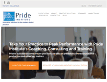 Tablet Screenshot of prideinstitute.com